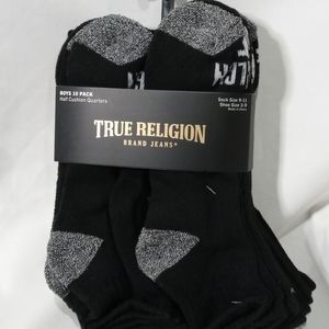 True Religion Quarters socks 10 pairs set
